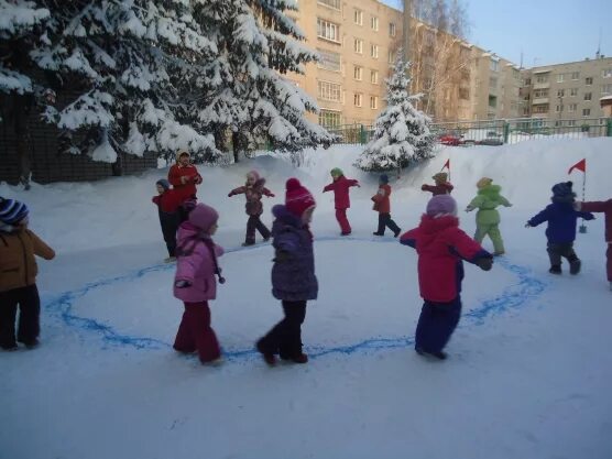 Подвижная игра подготовительная группа зима