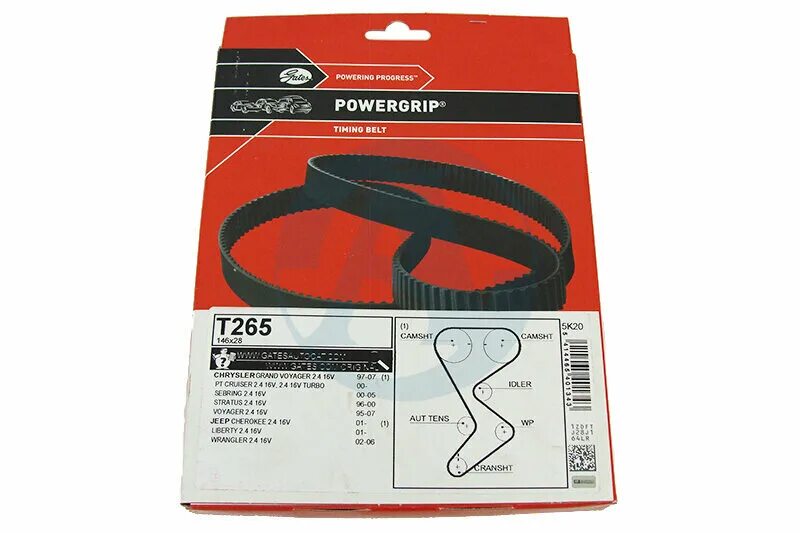 4 артикул. Комплект грм волга крайслер 2. Ремень грм gates арт. T 265. T 265.