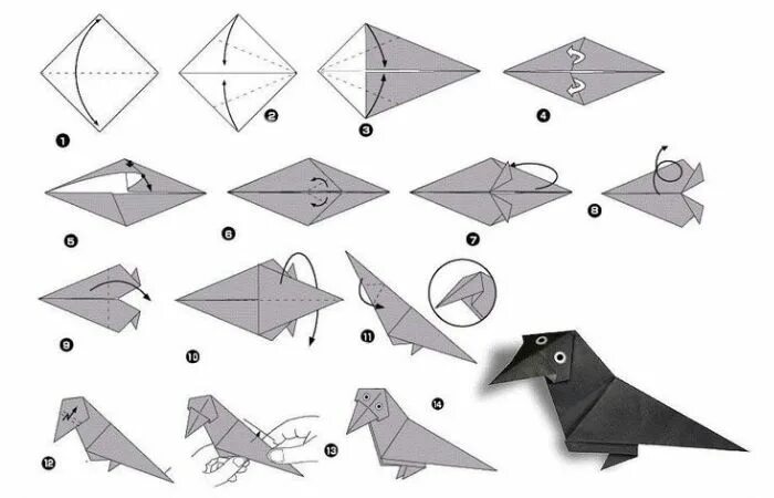 Птица из бумаги поэтапно. Оригами птица схема. Оригами птичка схема. Схемы оригами для дошкольников. Оригами животных для детей.