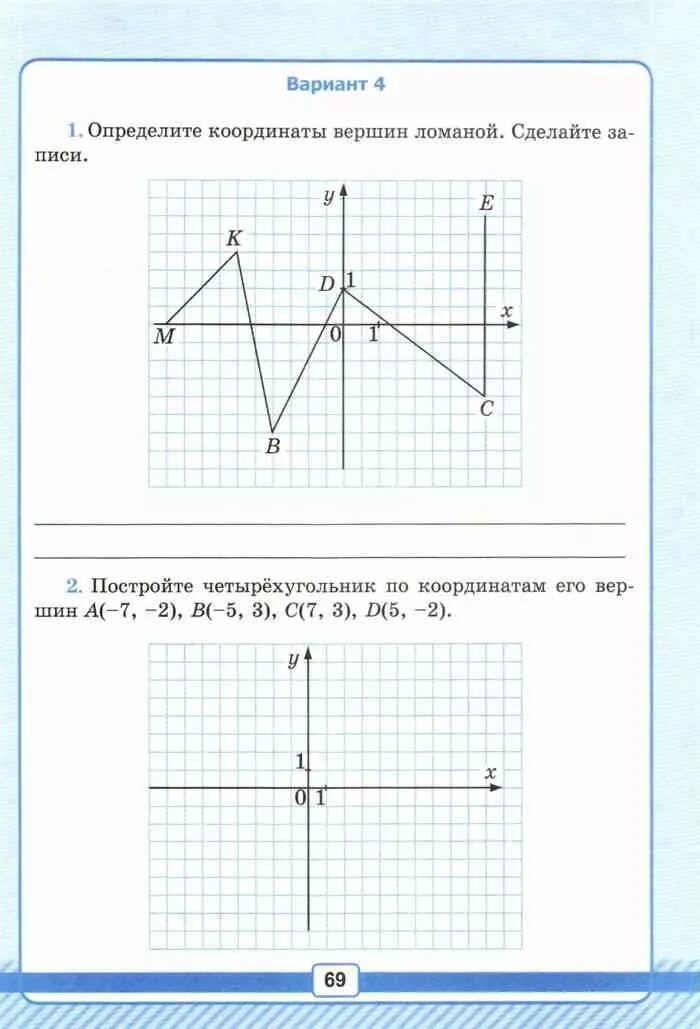 Длина ломаной по координатам. Как найти координаты вершин ломаной. Как определить координаты вершин ломаной. Построить координатную ломаную. Рабочий тетрадь по математике 6 класс рудницкая