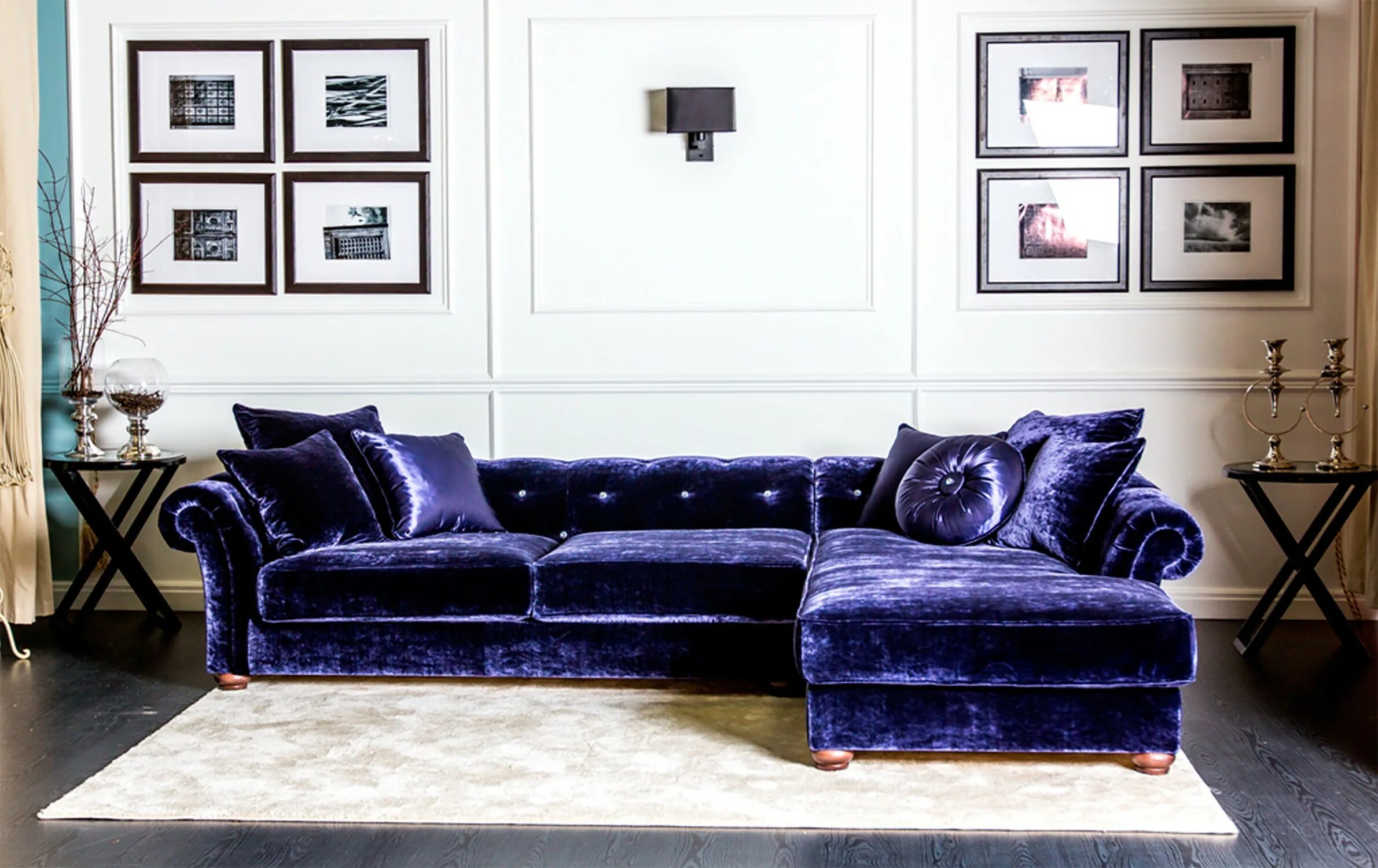Диван (Garda decor) серый велюр 170x90 см. 11539 - купить в интернет-магазине Th