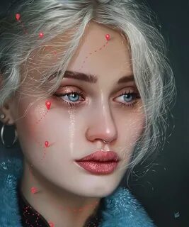 Заплаканное лицо