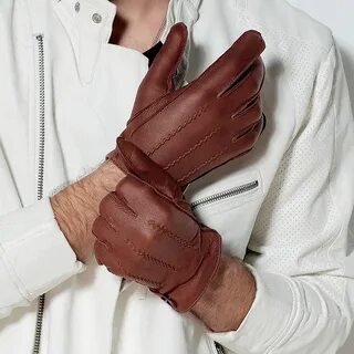 Кож перчатки мужские