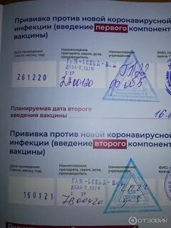 Отзыв прививки спутник