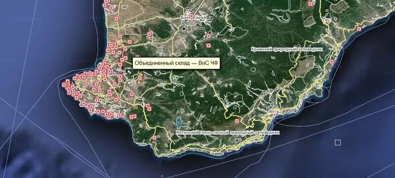 Военные объекты в Крыму на карте. Карта объектов в Крыму военных объектов. Военные базы в Крыму на карте. Карта военных баз в Крыму.