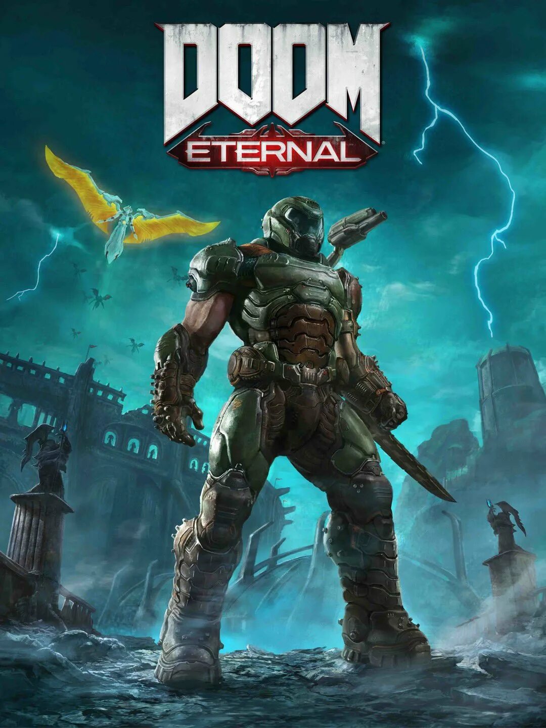 Doom 2023. Дум Этернал. Doom Eternal рисунок. Doom плакат.