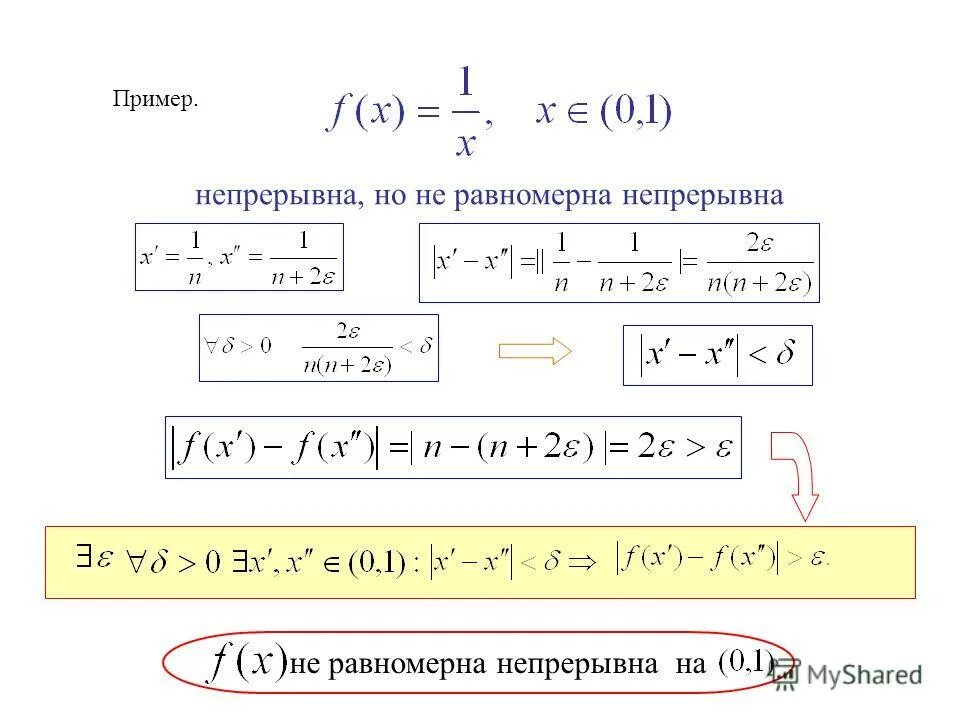 Равномерная непрерывность примеры. Равномерный непрерывный примеры. Равномерная непрерывность на интервале. Исследование на равномерную непрерывность.