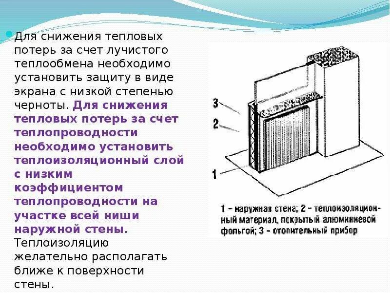 Использование отражающих материалов для уменьшения теплопотерь. Использование отражающих материалов для уменьшения теплопотерь