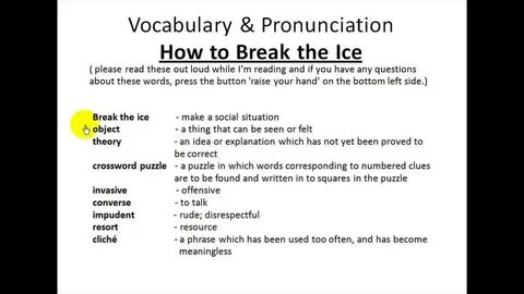 How to break
