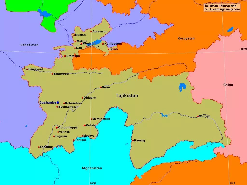 Таджикистан на карте с границами. Политическая карта Таджикистана. Политическая карта Таджикистана политическая карта Таджикистана. Таджикская территория