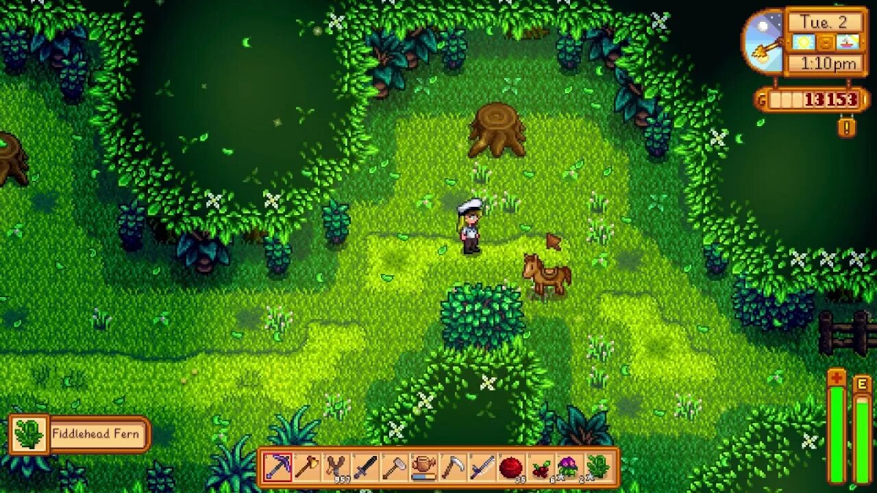 Съедобный папоротник stardew valley. Папоротник stardew. Странное существо stardew valley. Съедобный папоротник stardew valley. Тайный лес stardew valley.