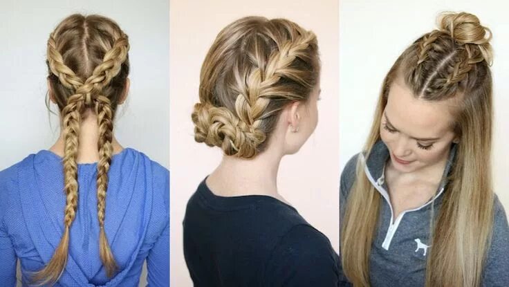 Simple hairstyles.. #stepbystepeasyhairstyles Swimming hairstyles, Little girl h