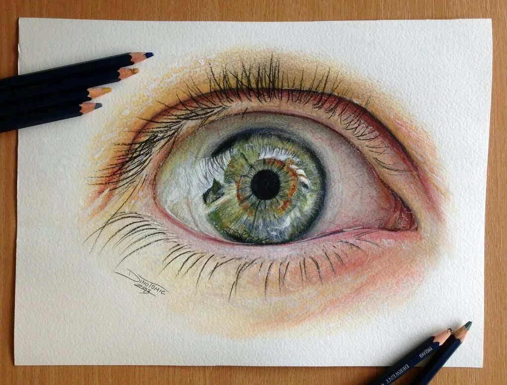 Красивые рисунки цветными карандашами. Карандаш для глаз. Глаза рисунок. Необычные рисунки карандашом.