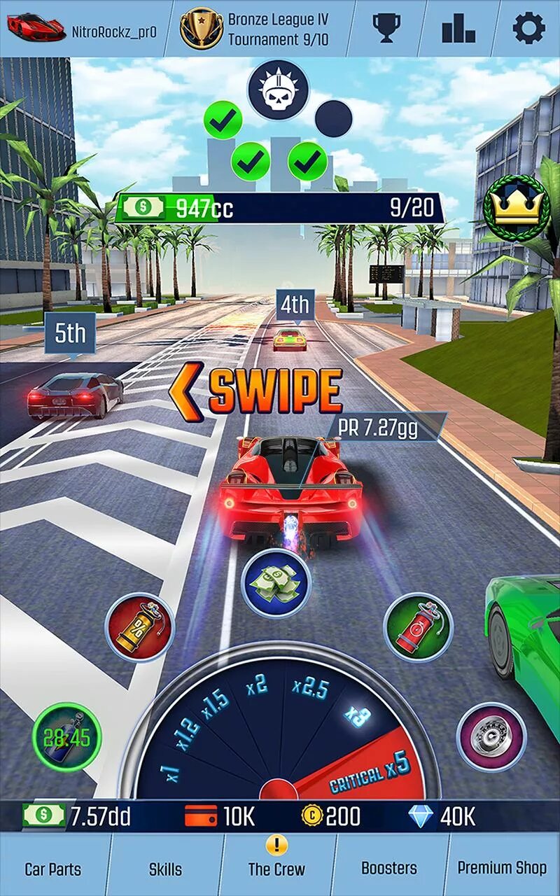 Мод меню idle racer
