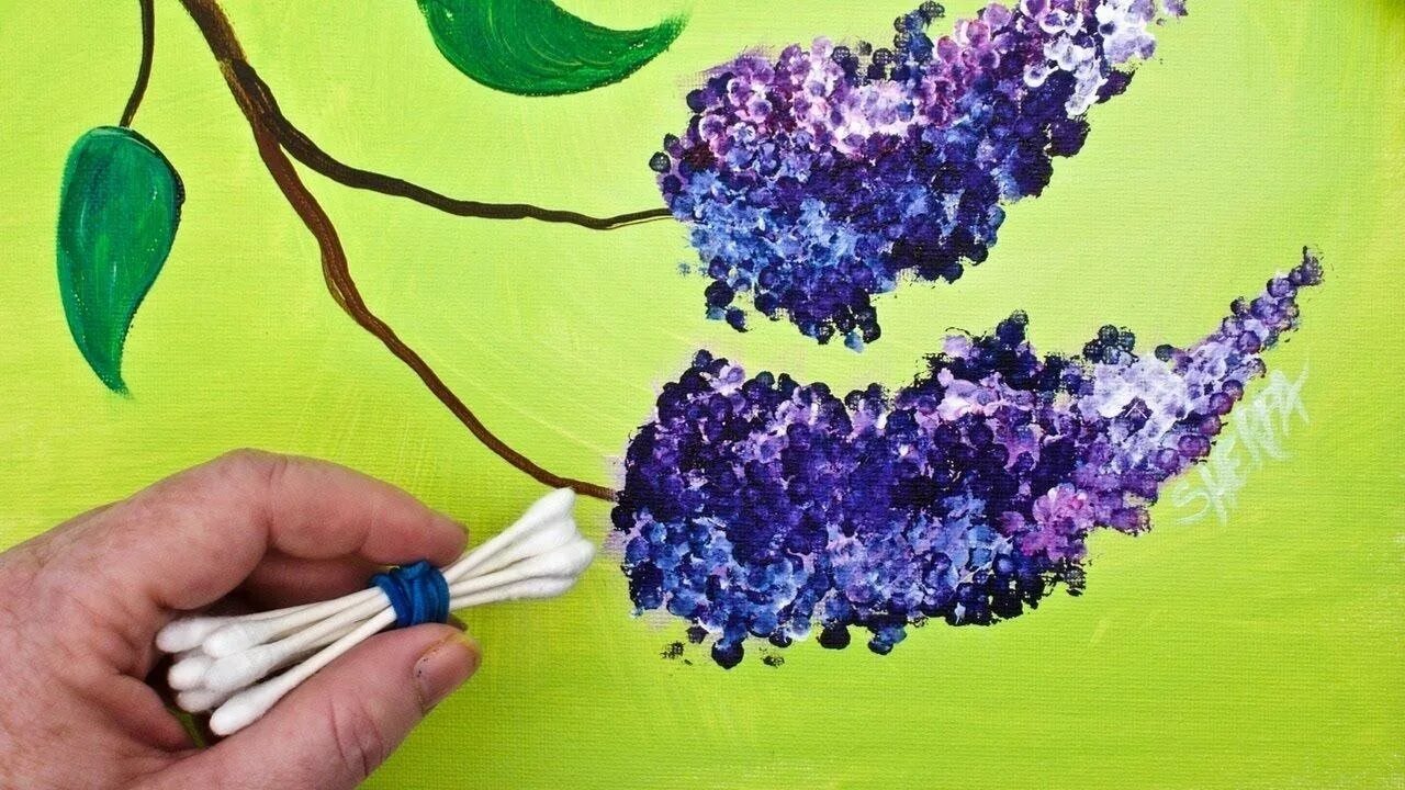 Рисунки кистью на бумаге