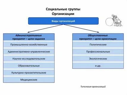Виды групп организации вид пример Типы организации построение организации