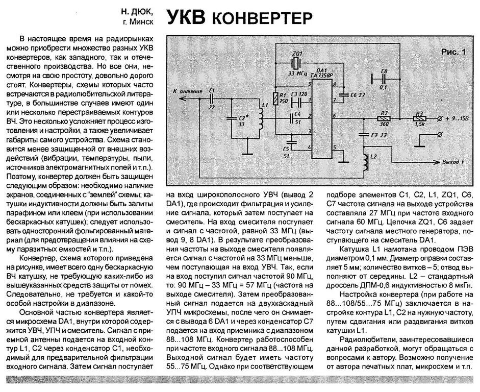 Укв прием