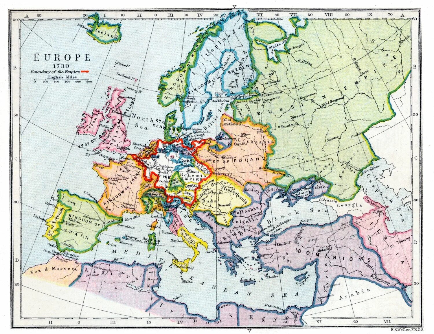 Европа во второй половине 18 века карта. Карта Европы 1730 год. Европа в XVIII веке карта. Карта Европы 18 век.