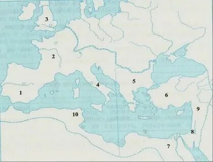 Поздняя римская империя контурная карта 5 класс