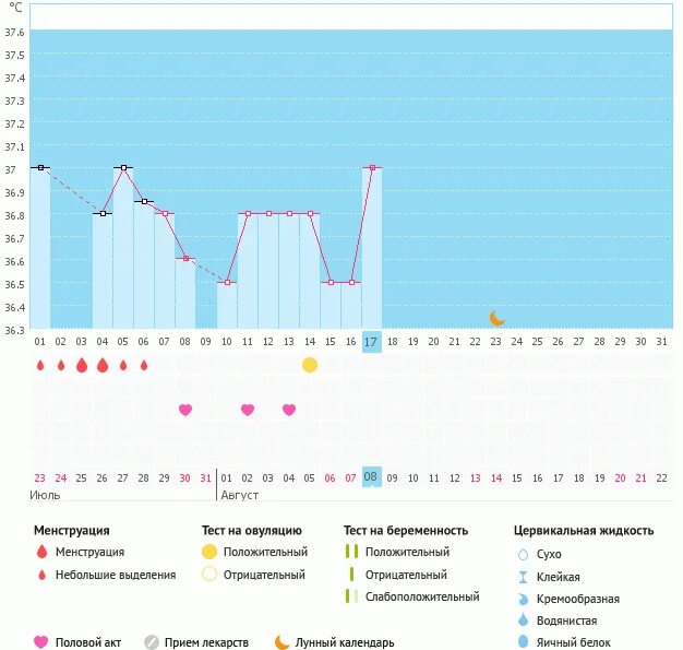 Овуляция 32 цикл
