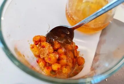 Замороженный сок облепихи