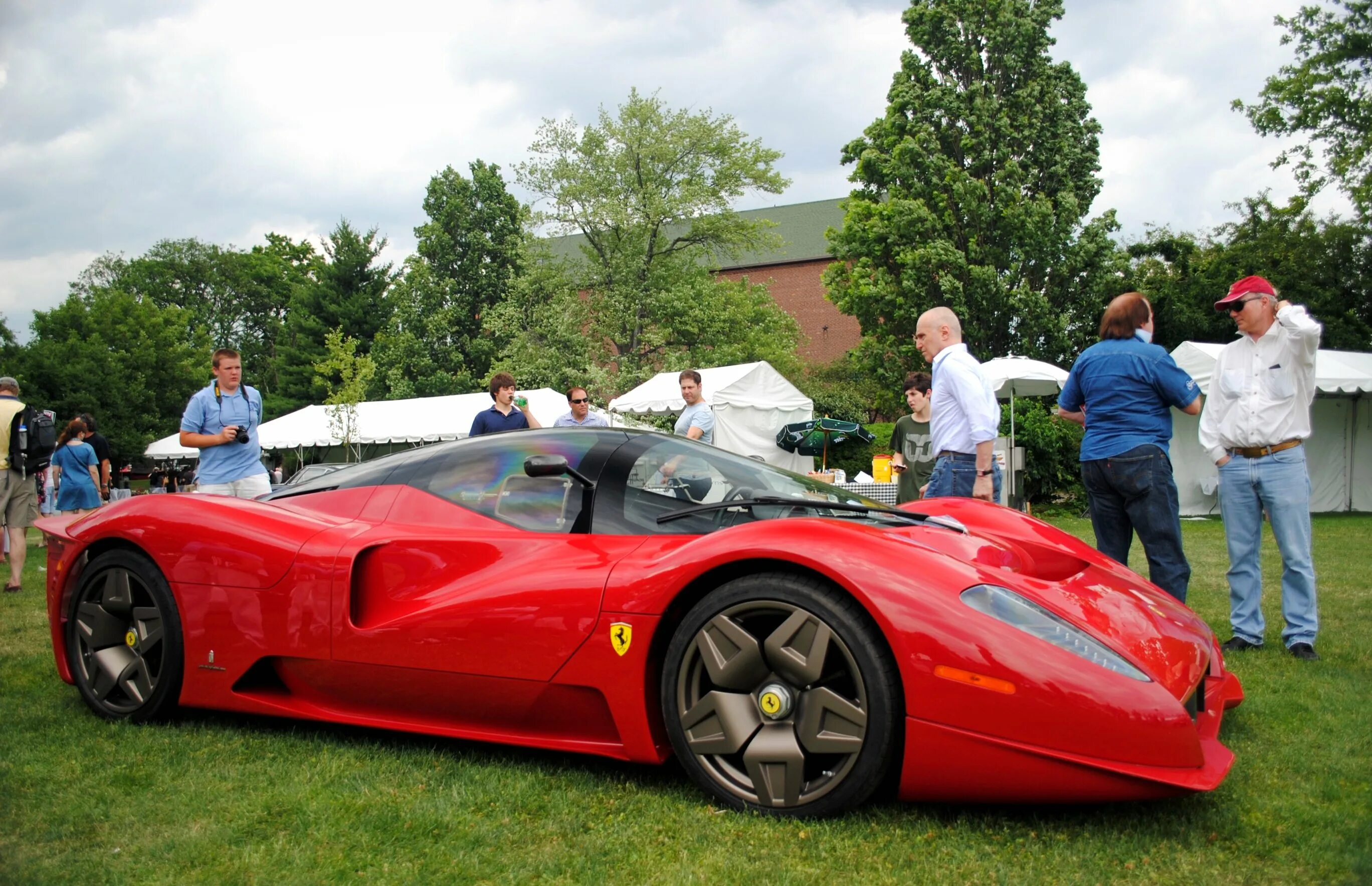 Ferrari p6 Pininfarina. Big car ему TWR. Big Red car. Very big car. A very big car