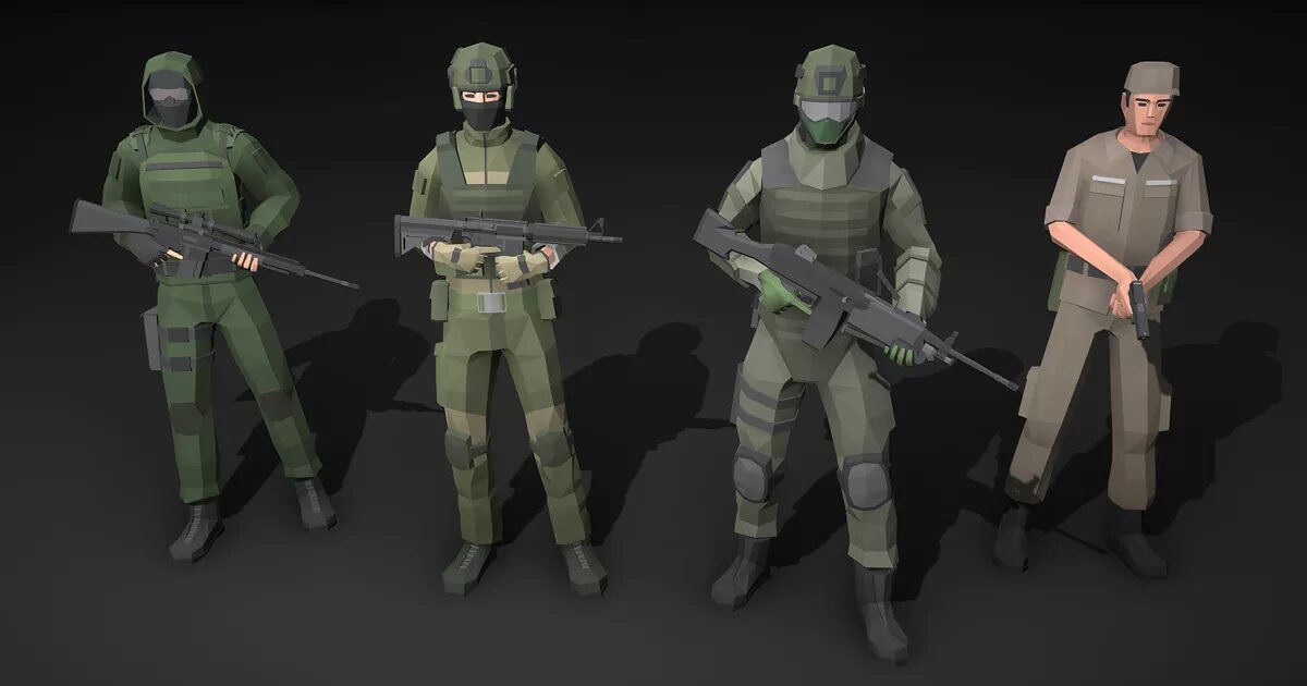 Unity 3d персонажи. 3d солдат unity. солдат lowpoly. низкополигональные модели солдат. лоуполи персонаж военный.