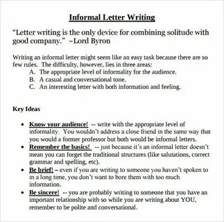 Letter writing in english