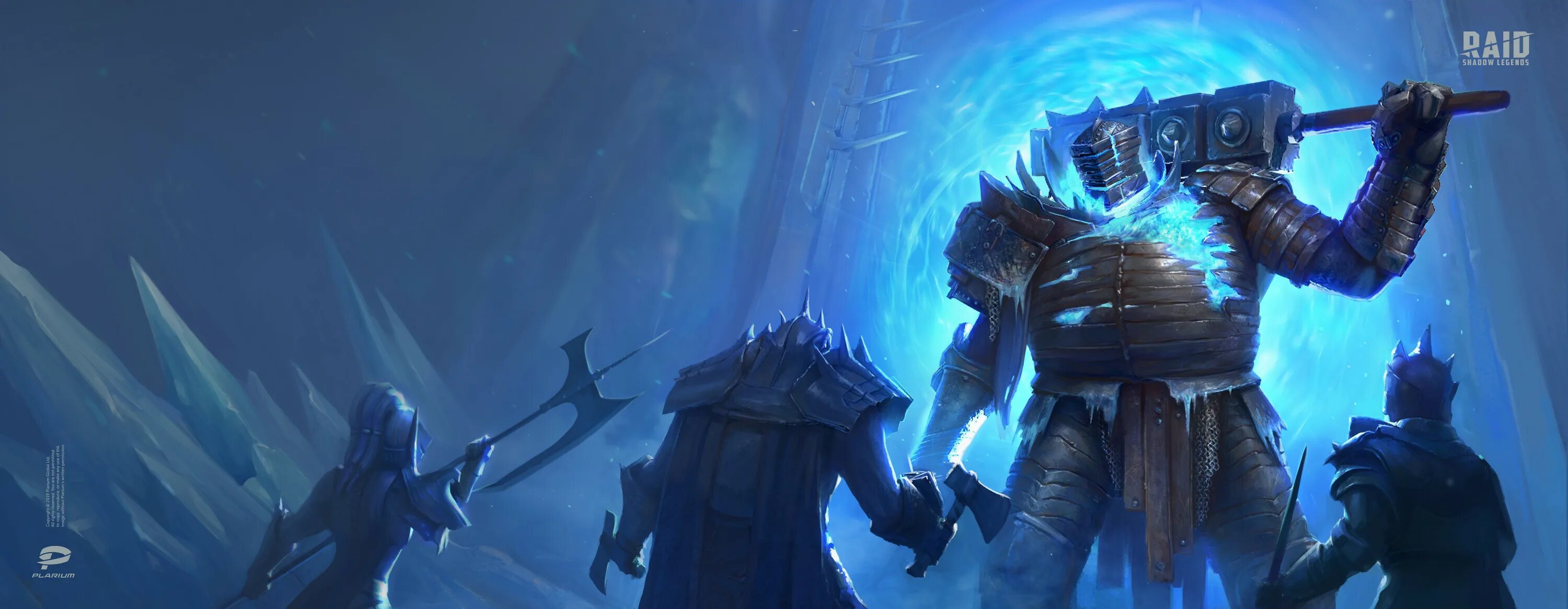 Рейд запущен. Рейд шадоу ледженс. ледяной голем рейд. raid shadow legends фон. raid shadow legends art.