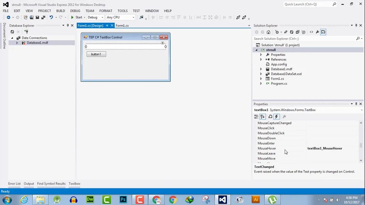 Событие textchanged c#. Textbox c# события. Textbox Windows forms. Textbox c# Visual Studio.