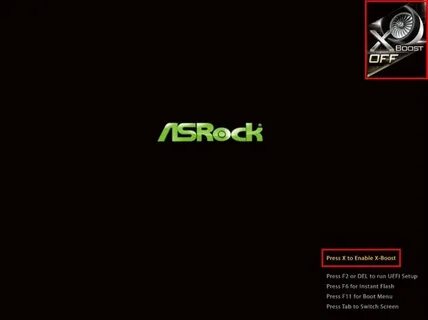 Asrock черный экран