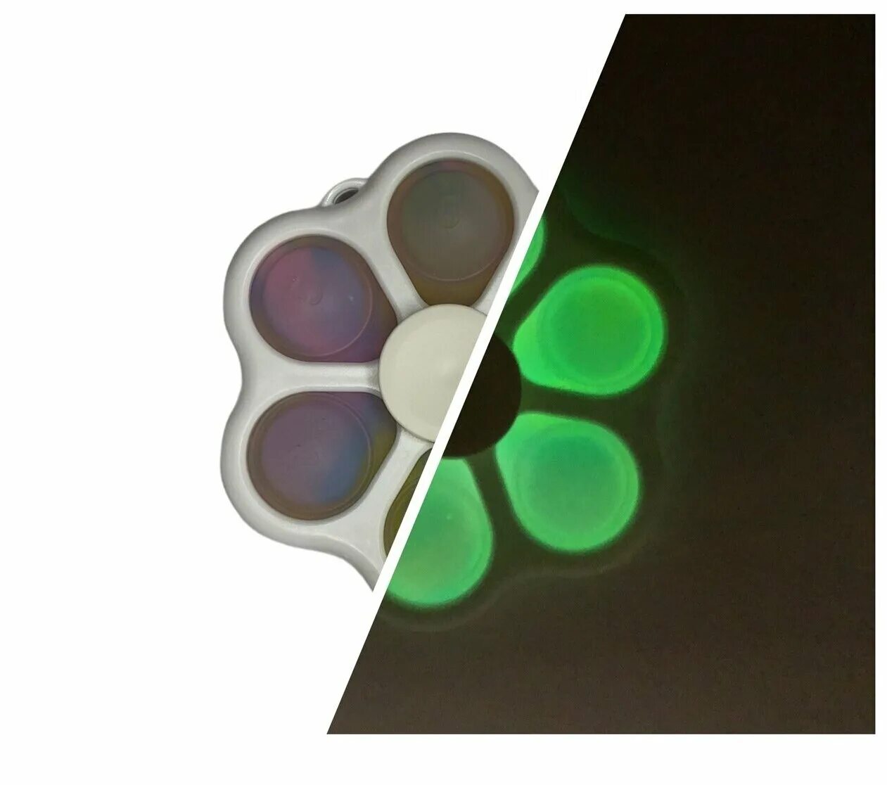 поп ит светится в темноте.