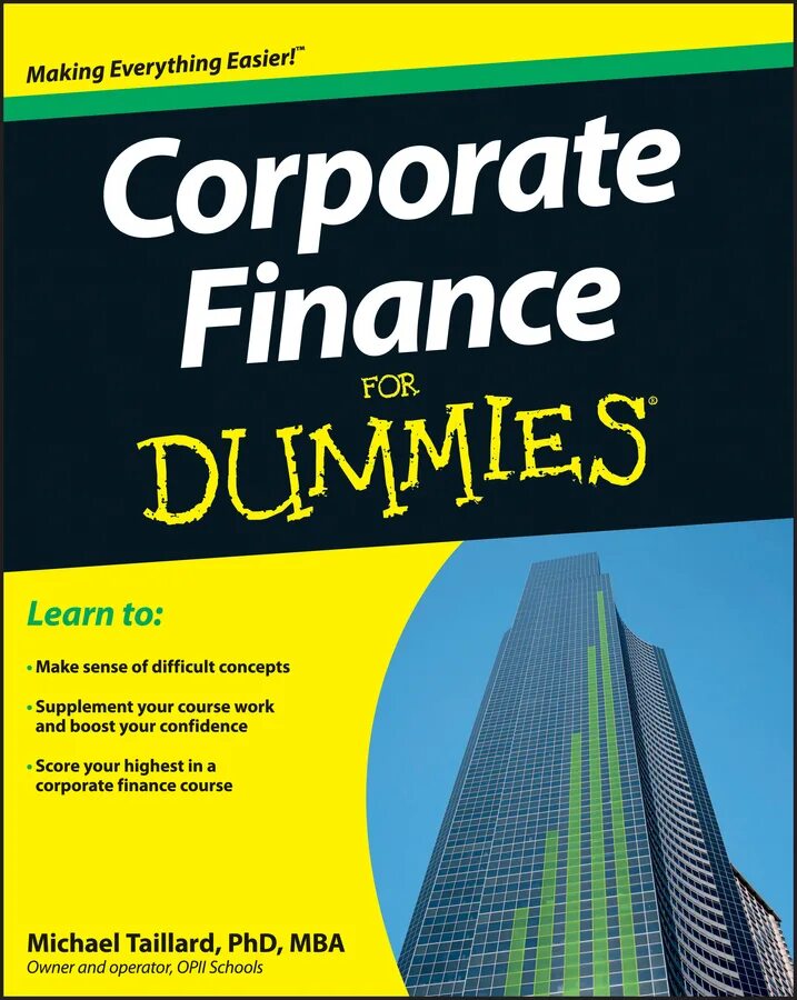 Corporate Finance for Dummies. Корпоративные финансы книги. Корпоративные финансы для чайников. Финанс.