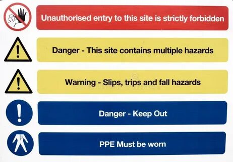 Site warning