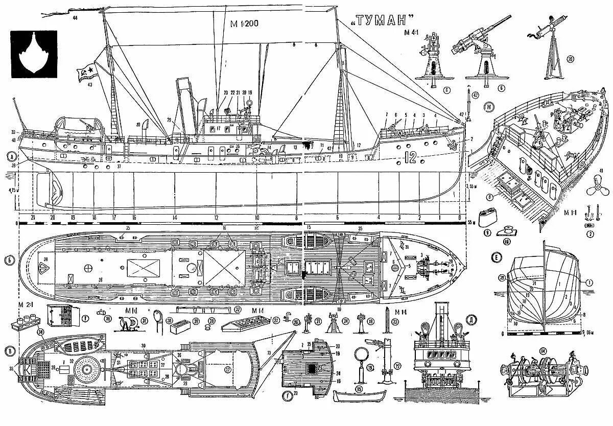 Размер парохода. Корабль туман сторожевой Моделист конструктор. Моделист конструктор чертежи парусников. Моделист конструктор чертежи кораблей. Вспомогательный крейсер Ангара чертежи.