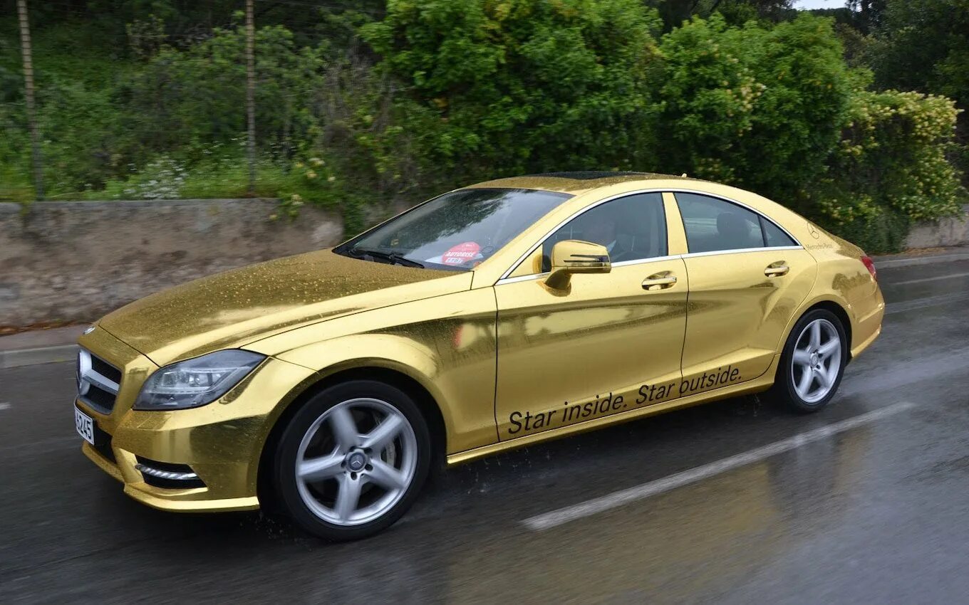 Gold car