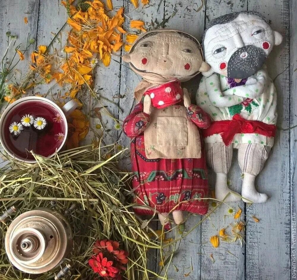 Авторская тряпичная кукла. Необычные текстильные куклы. Diy doll