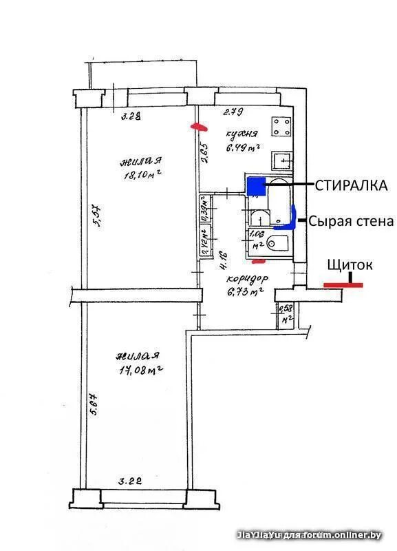 Брежневка размеры