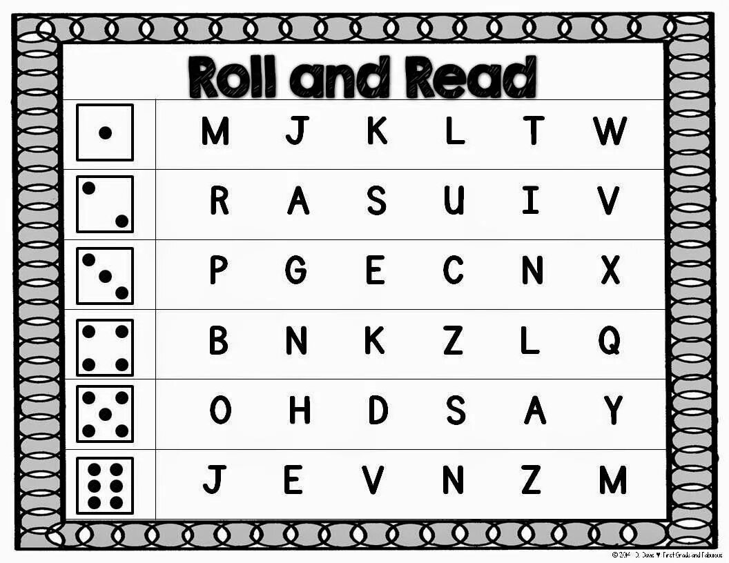 Sound numbers. Roll and read. Roll and read Alphabet. Roll and read Phonics. Roll and read Worksheet.