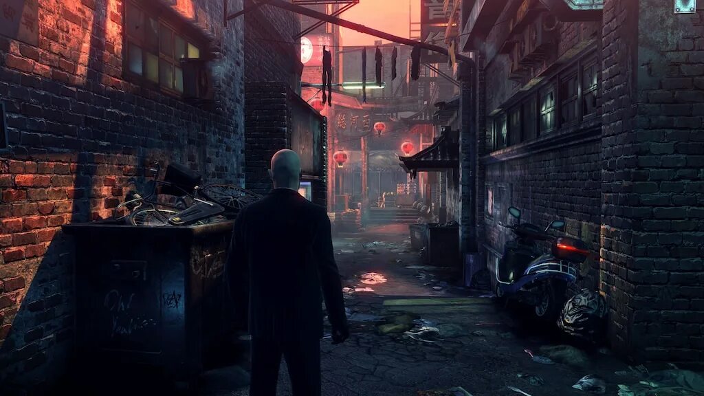 Hitman: Absolution (2012). Чикаго хитман абсолюшен. Hitman Чайна Таун. Неоновое город Hitman 3.