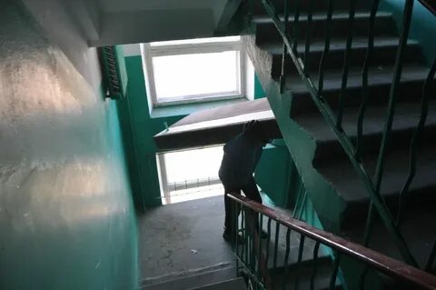 Напротив подъездов