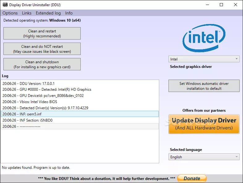 Ddu display driver. Ddu драйвер. ddu программа. детект драйвер дон. ddu v18.0.5.1.