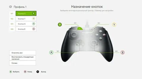 Геймпад назначение кнопок