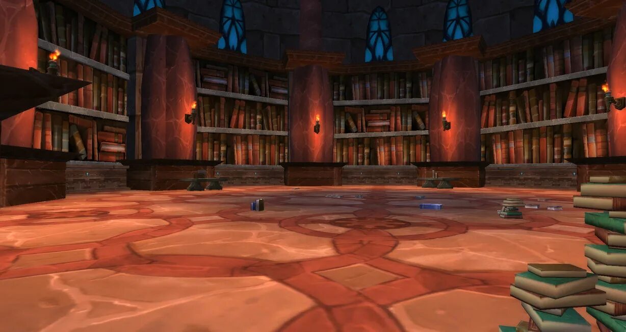 Электронная библиотека ворлд. Каражан библиотека. Wow библиотека. Библиотеки с Warcraft. Библиотеки в ворлд оф варкрафте.
