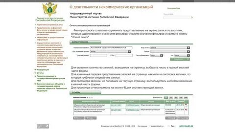 Отчеты в юстицию за 2023