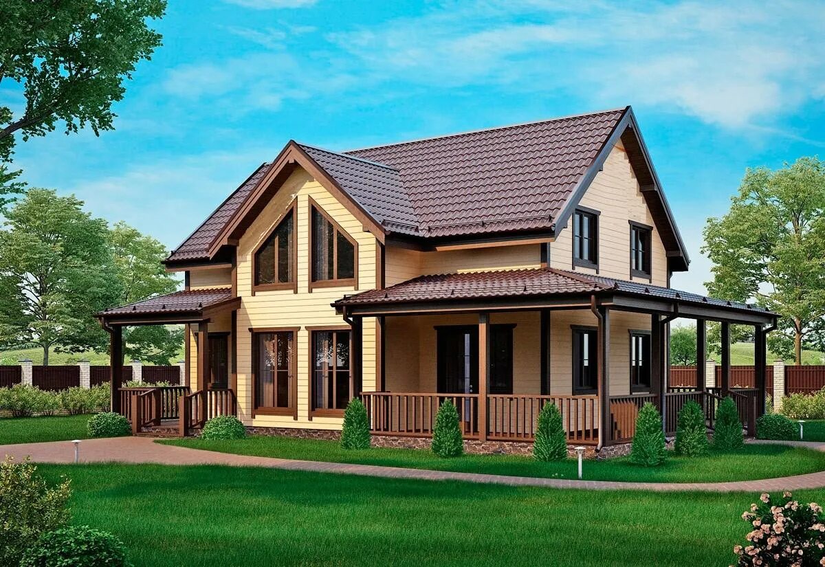 Каркасных домов этажных