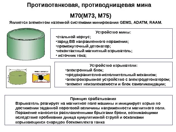 Принцип 70 70. Противотанковая мина м70. Противотанковые дистанционные боеприпасы м70, m73. Противотанковые мины Российской армии ТТХ. ТТХ противотанковой мины.