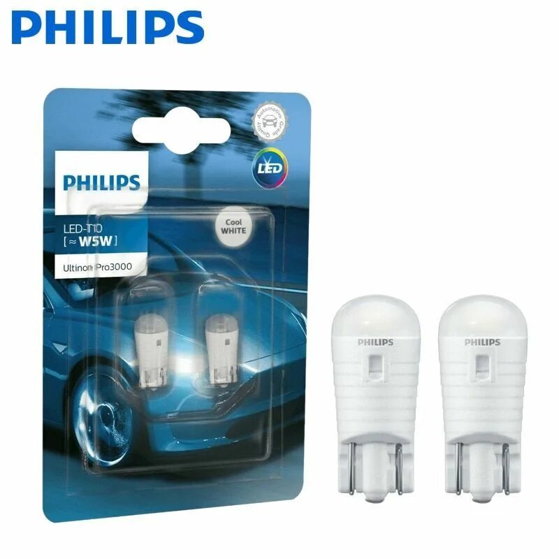 Led philips 12v. Philips Ultinon pro3000 w5w. Лампа автомобильная Philips t10w (w2.1*9.5d) led White. Автолампы Philips led w5w. W5w Philips led 6000.