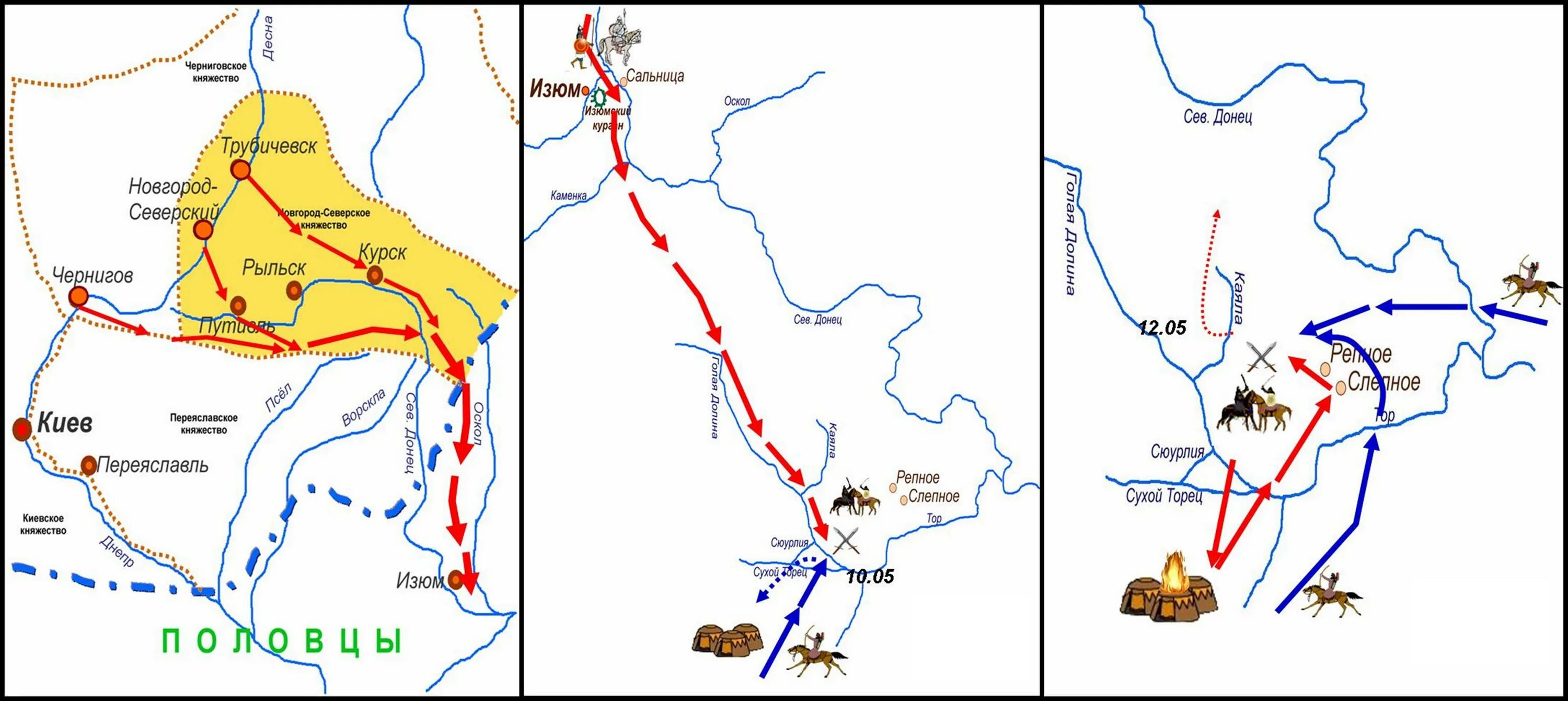 Поход князя Игоря Святославича 1185 карта. Карта похода Игоря Святославича на Половцев в 1185. Поход Игоря Святославича на Половцев карта. Поход Новгород-Северского князя Игоря против Половцев. Походы против половцев карта
