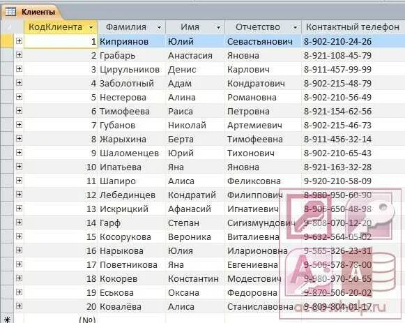 Клиентская база в access. Клиентская база данных пример. База данных номеров. База данных мобильных номеров телефонов. Номер телефона 11 лет